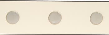 Flat Stud Keeper Leather Belt