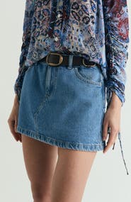 Scalpers Denim Mini Skirt
