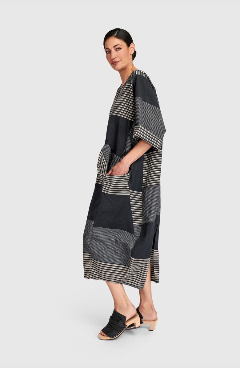 Alembika Unfurl Relaxed Pocket Dress, Alternate, color, Slate Stripes