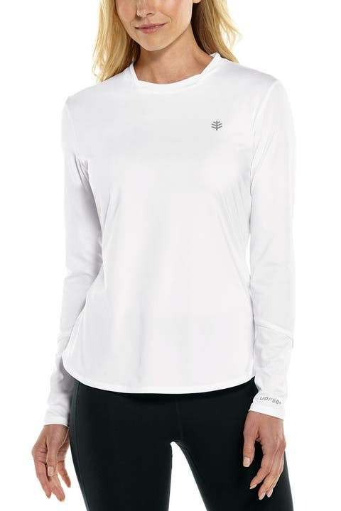Women's Long Sleeve T-Shirt, UPF 50+ Sun Protection, Match Point