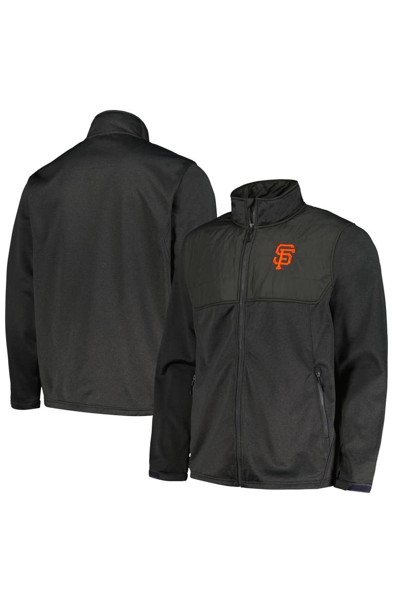 DUNBROOKE Men's Dunbrooke Heather Black San Francisco Giants Explorer Full-Zip Jacket, Main, color,