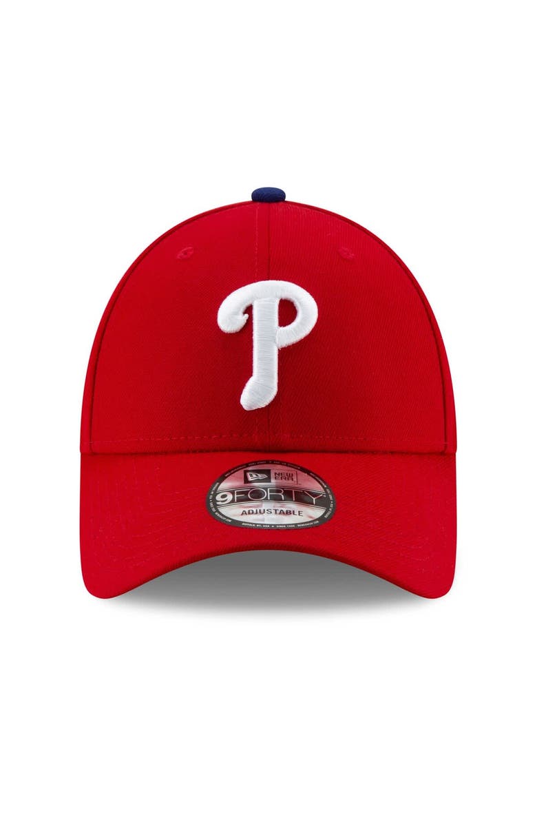 New Era Men's New Era Red Philadelphia Phillies 2024 MLB Postseason Side Patch 9FORTY Adjustable Hat, Alternate, color,