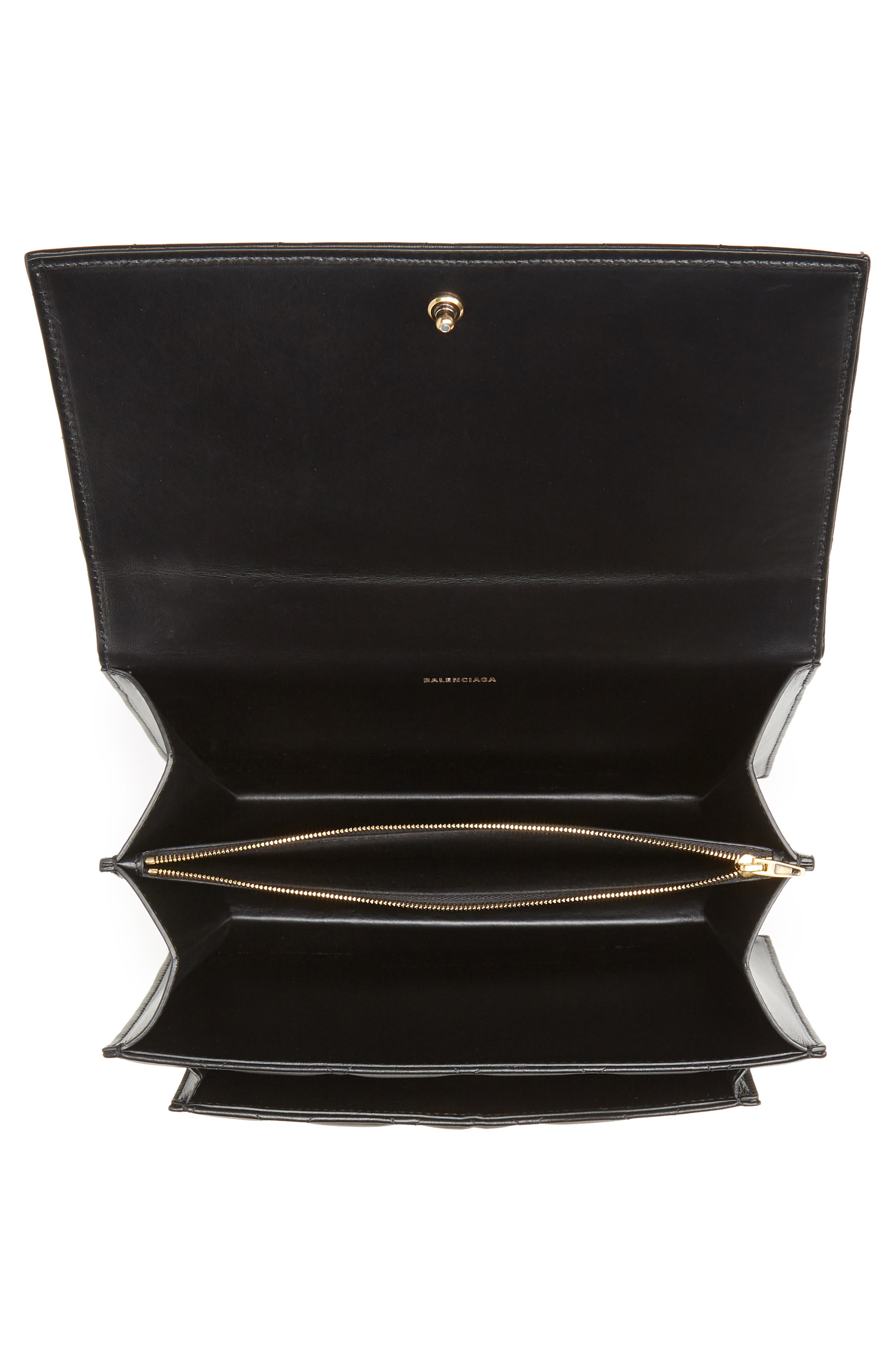 Balenciaga Medium Sharp Quilted Leather Shoulder Bag, Alternate, color, 