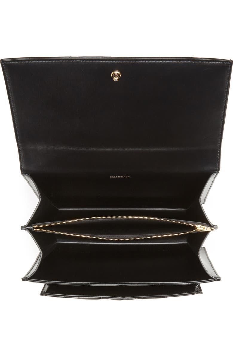 Balenciaga Medium Sharp Quilted Leather Shoulder Bag, Alternate, color,