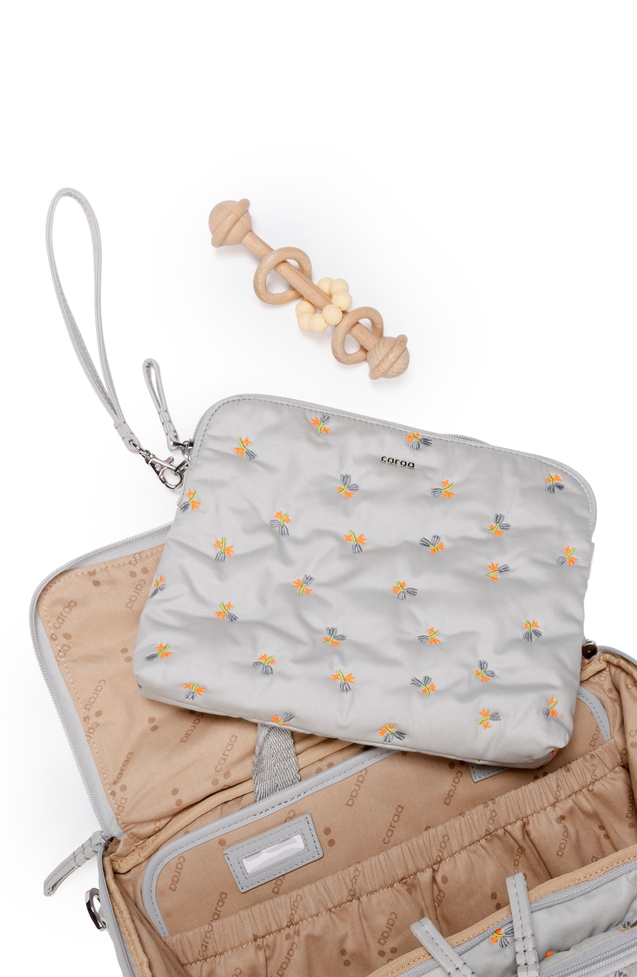 Caraa Water Repellent Organic Cotton Pouch, Alternate, color, Dove - Blue