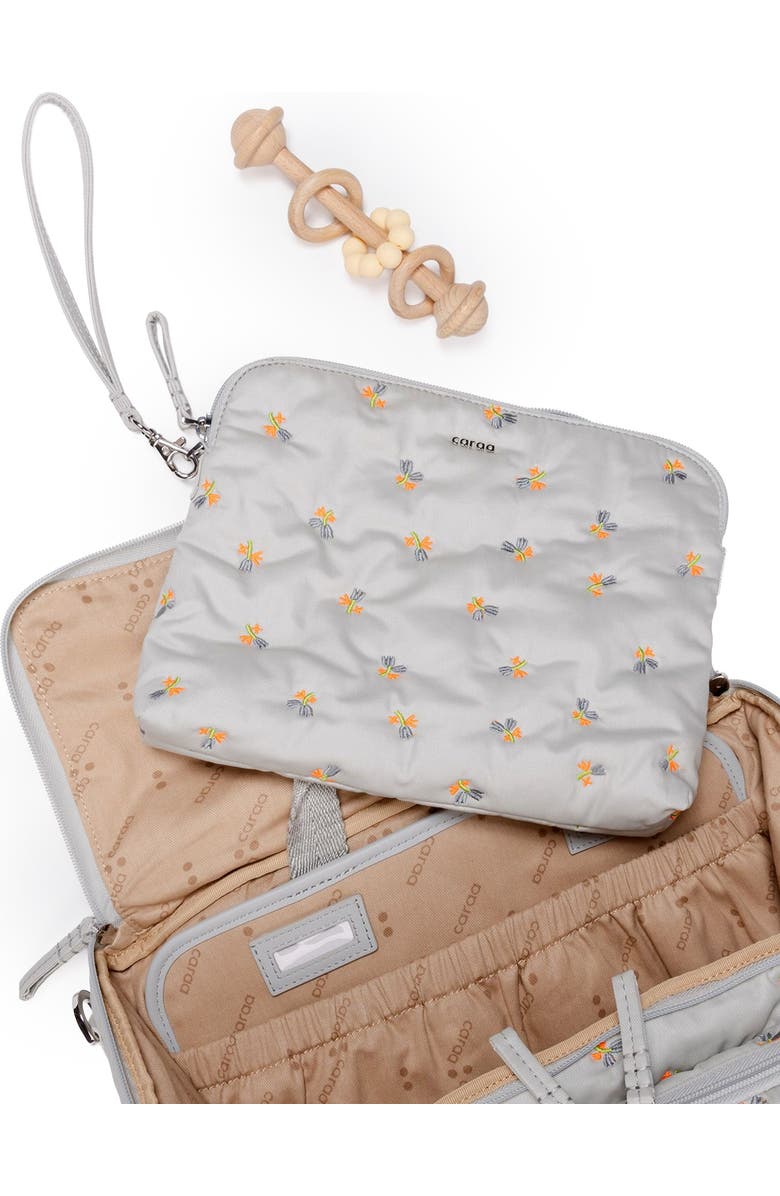 Caraa Water Repellent Organic Cotton Pouch, Alternate, color, Dove - Blue