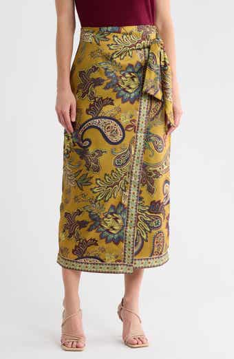 Satin Wrap Skirt