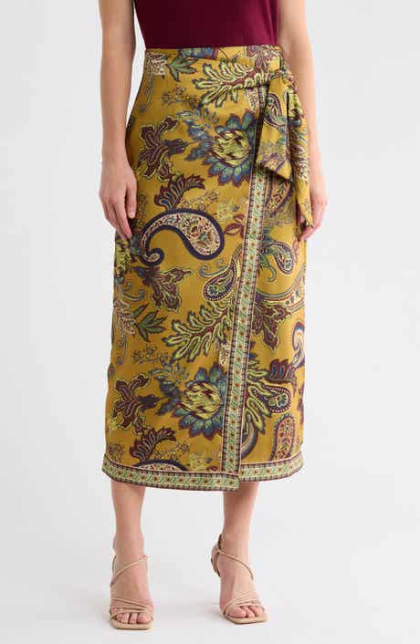 Satin Wrap Skirt