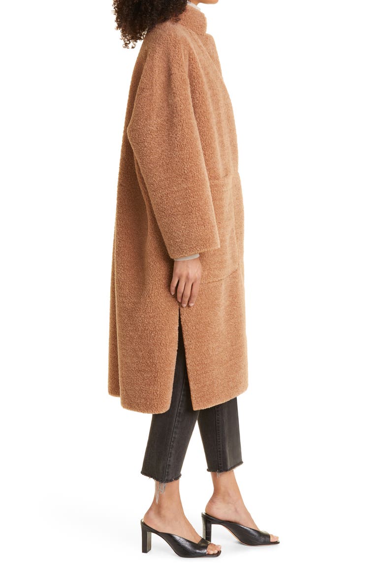Cloud Fleece Walking Coat, Alternate, color, CAMEL