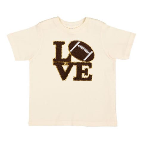 Football Love Patch Short Sleeve T-Shirt (Baby, Toddler, Little Kid & Big Kid)