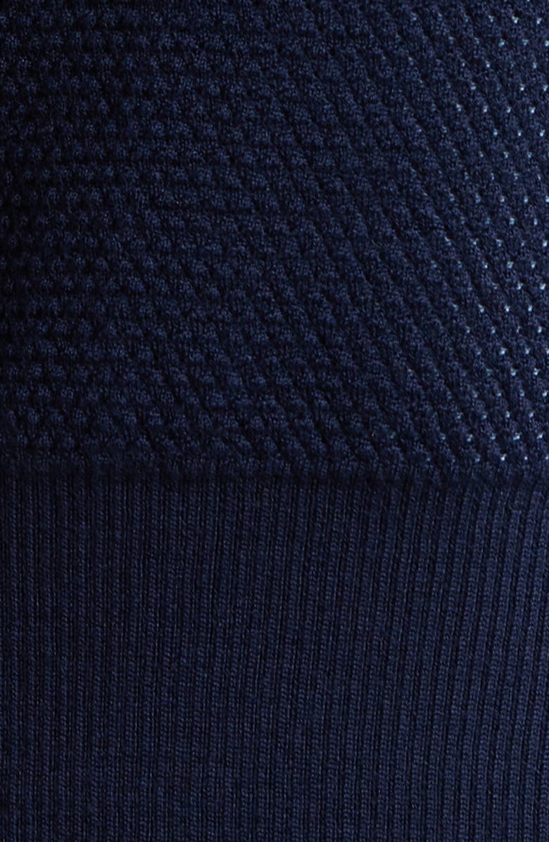 G/FORE Merino Wool Blend Short Sleeve Quarter Zip Sweater, Alternate, color, Twilight