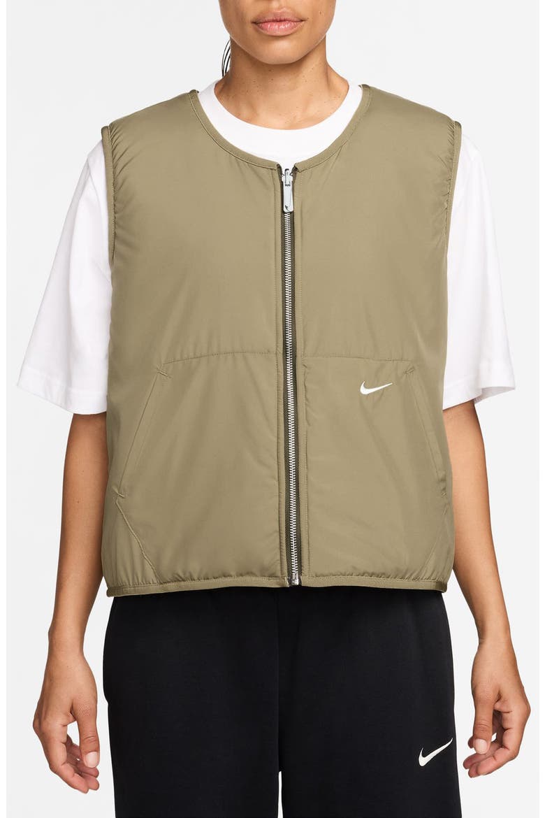 Sportswear Street Reversible Vest, Alternate, color, MEDIUM OLIVE/ NEUTRAL OLIVE
