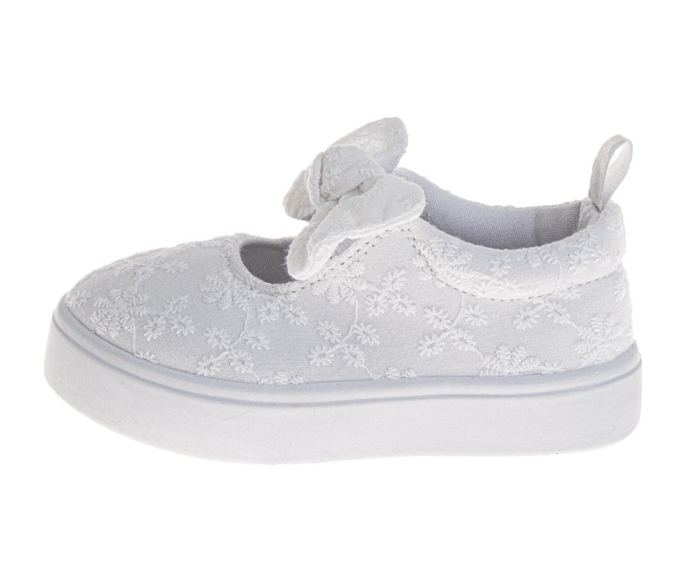 Laura Ashley Girls' MJ Style Sneakers., Alternate, color, White