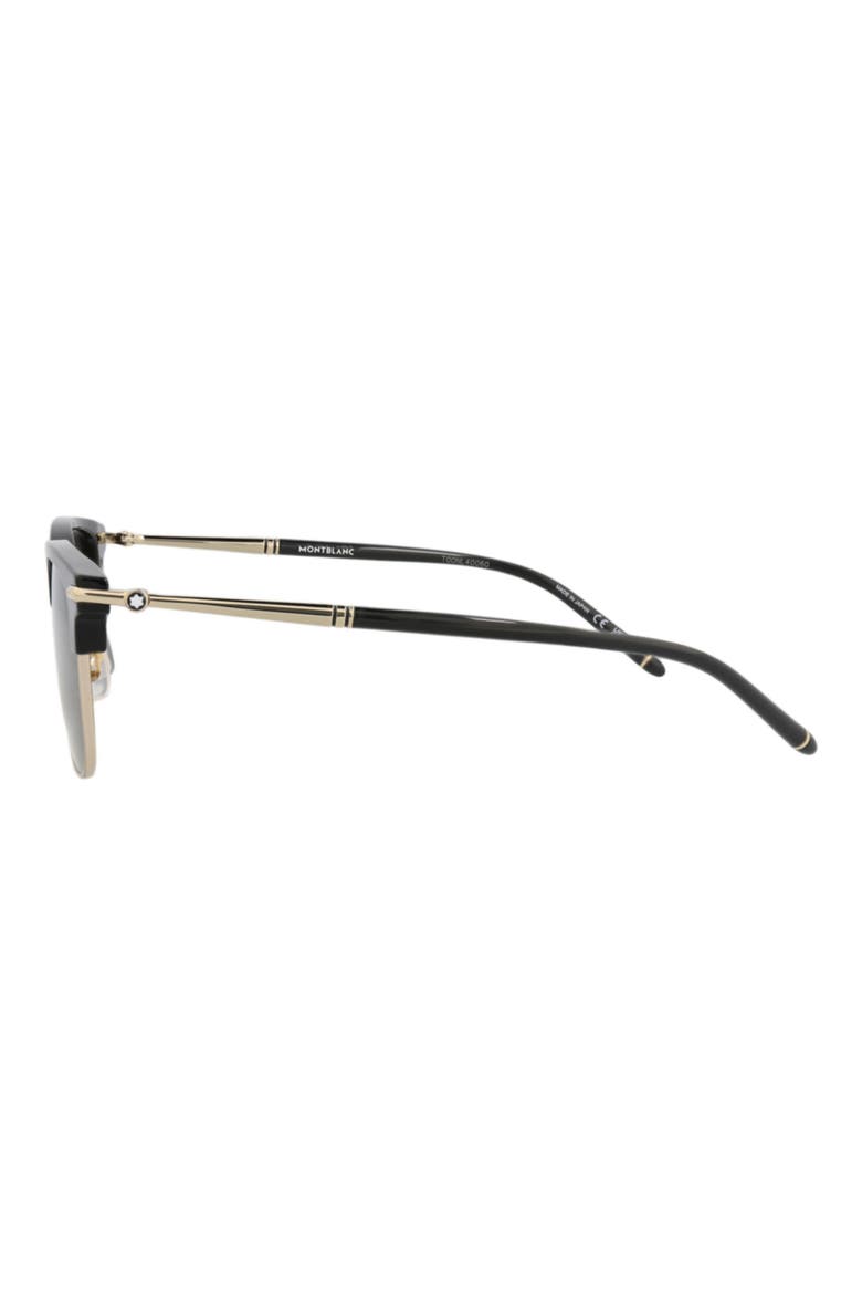 50mm Square Sunglasses, Alternate, color, BLACK BLACK GREY