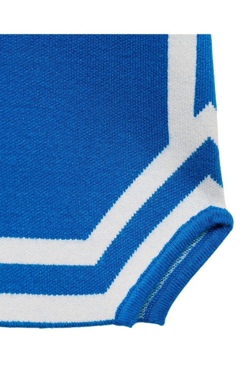 MANGO Stripe Trim Knit Shorts, Alternate, color, 