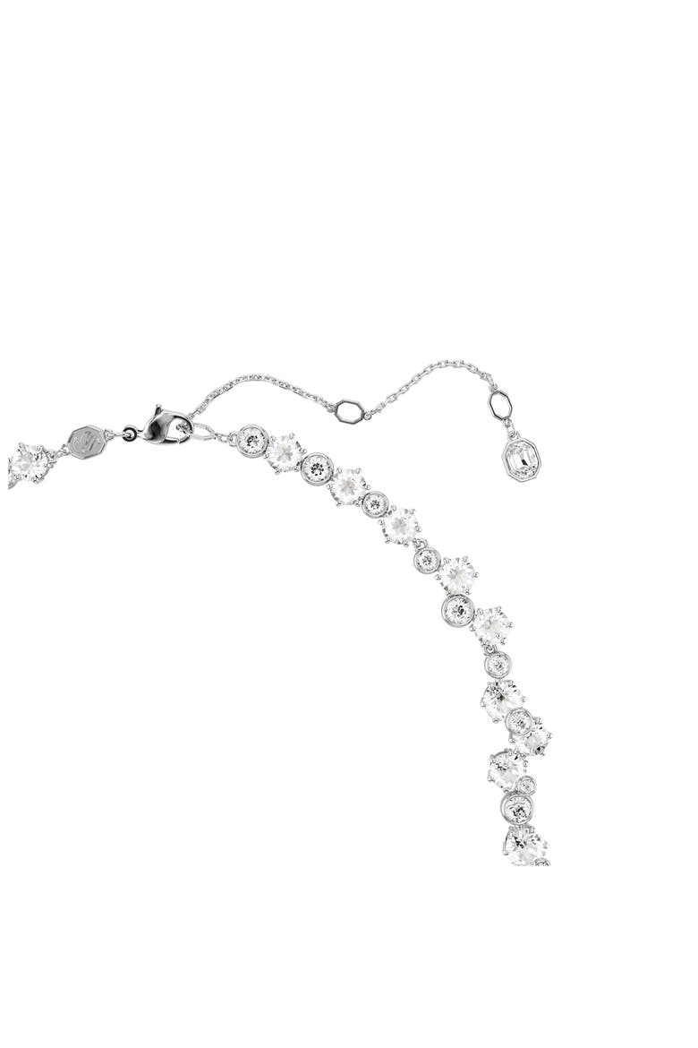Constella Crystal Necklace, Alternate, color, WHITE/ SILVER