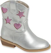 SHUSHOP Kids' Zimba Mini Faux Leather Western Boot