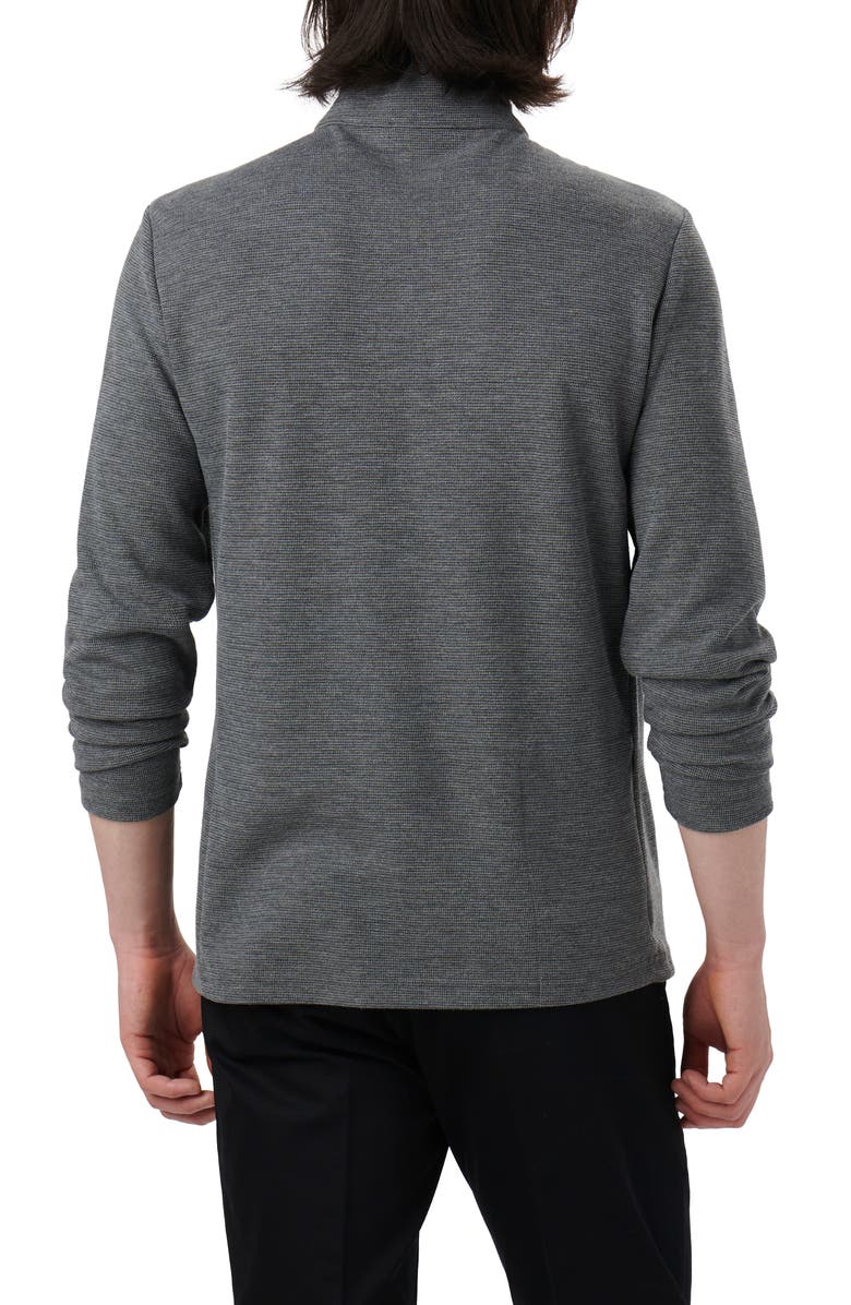 Bugatchi Quarter Zip Pullover, Alternate, color, Anthracite