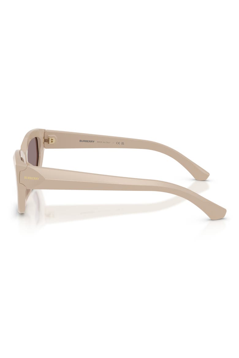 54mm Cat Eye Sunglasses, Alternate, color, BEIGE / DARK PURPLE