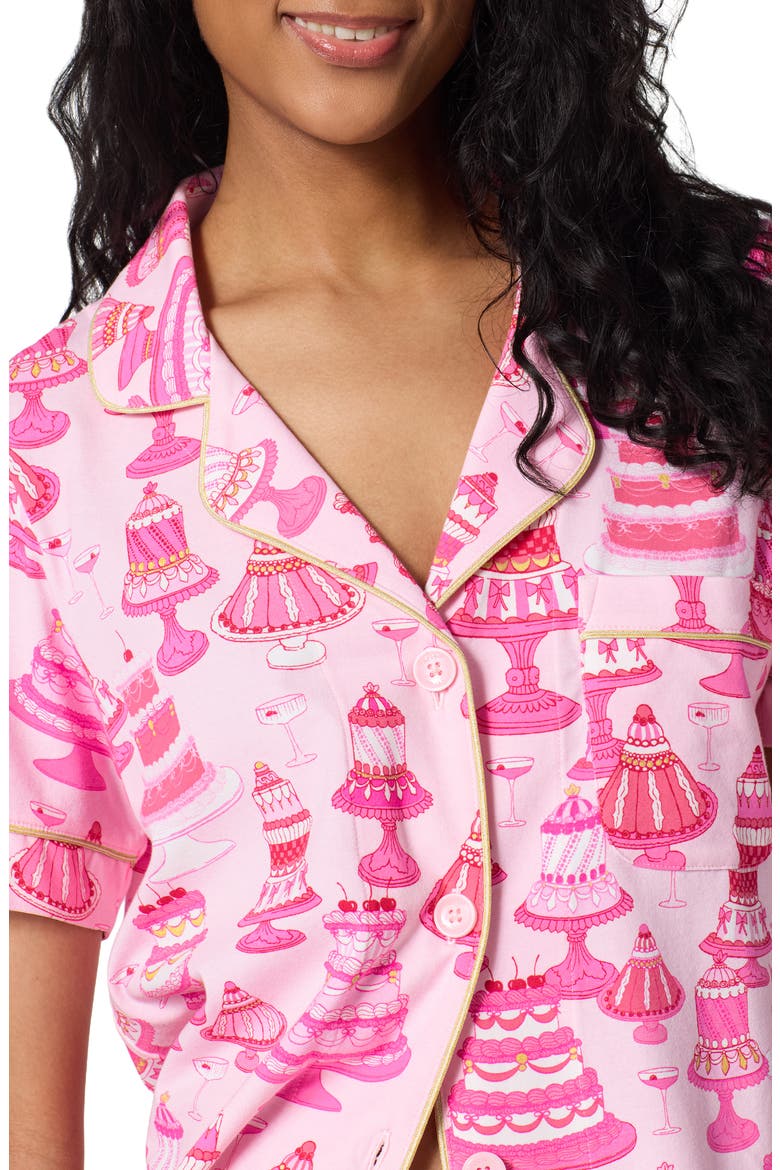 Print Short Pajamas, Alternate, color, CAKE SHOP