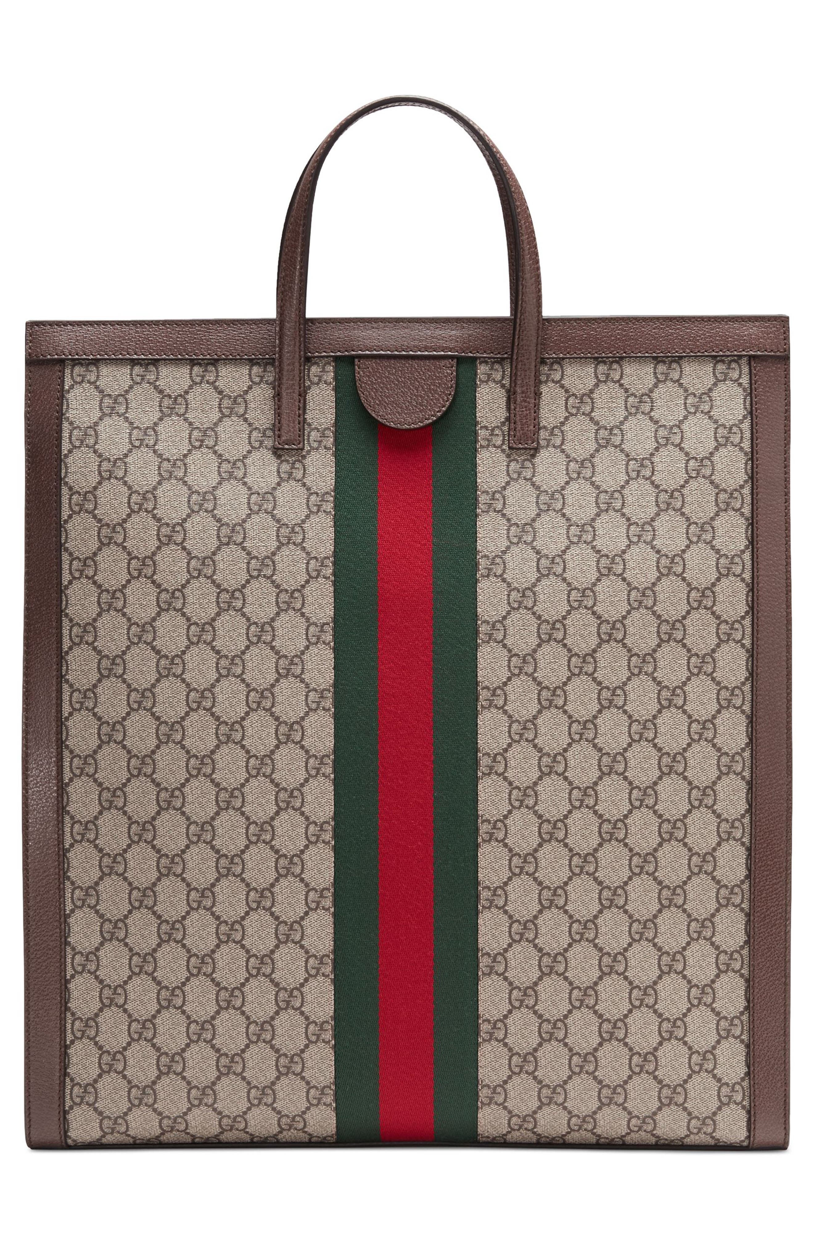 Gucci Ophidia GG Supreme Canvas Tote, Alternate, color, 