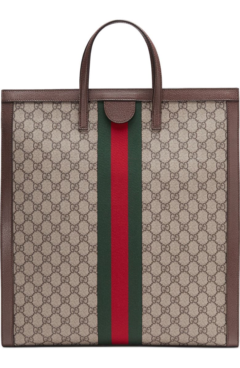 Gucci Ophidia GG Supreme Canvas Tote, Alternate, color,