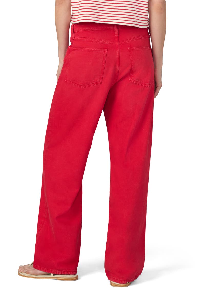 The Ryan Drawstring Low Slung Baggy Jeans, Alternate, color, CHERRY RED