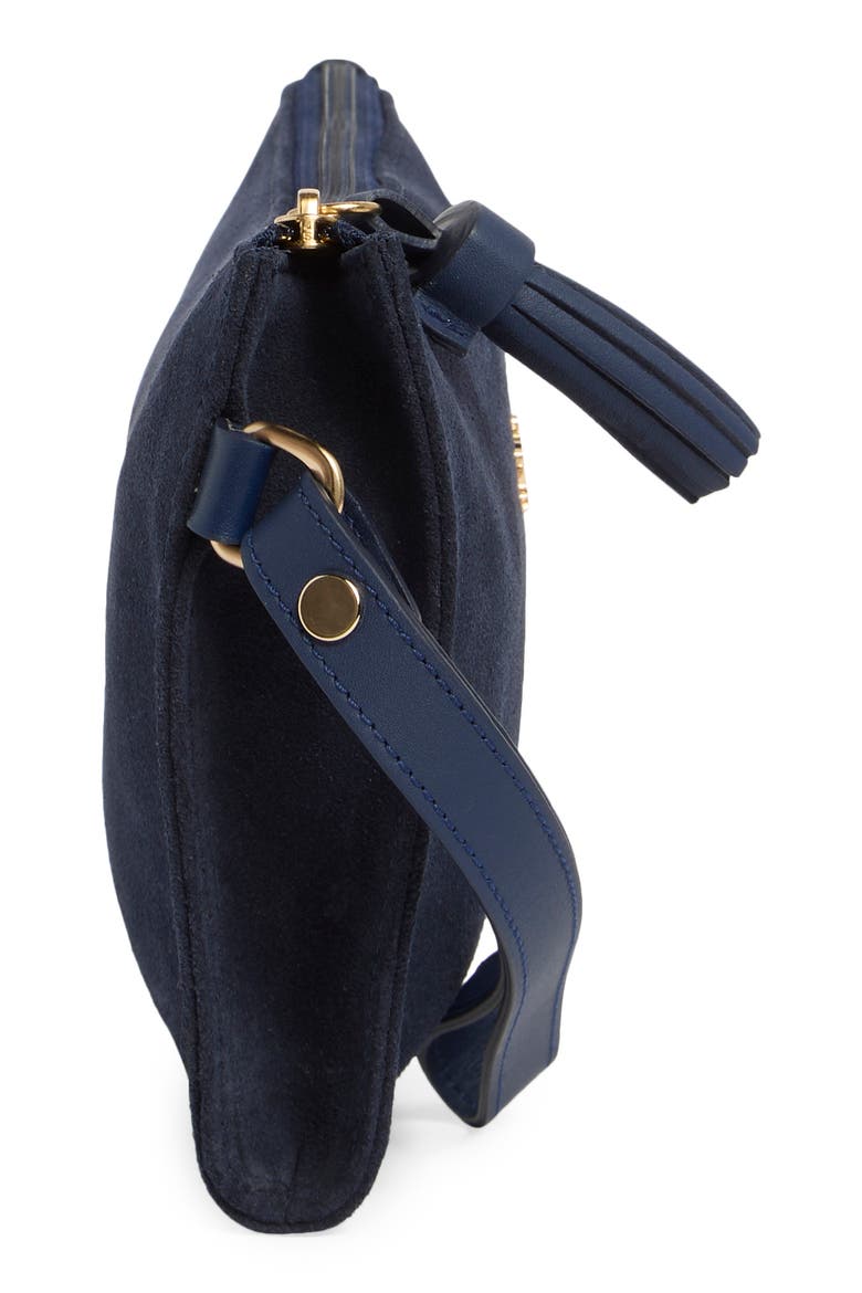 Leather Wristlet, Alternate, color, BLUE