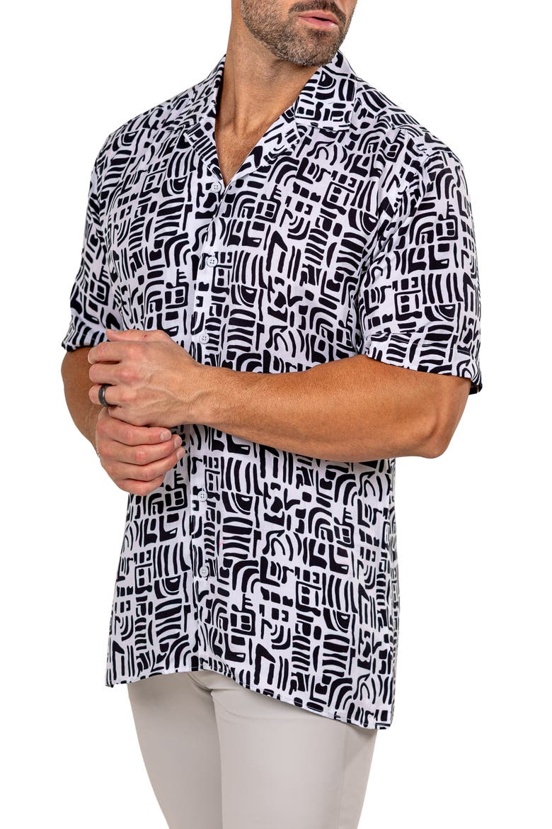Apachi Marthyr0249 White Camp Shirt, Alternate, color, WHITE