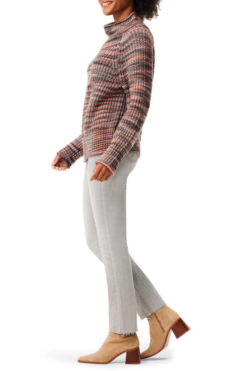 NIC+ZOE Party Mix Turtleneck Sweater, Alternate, color, Neutral Mix