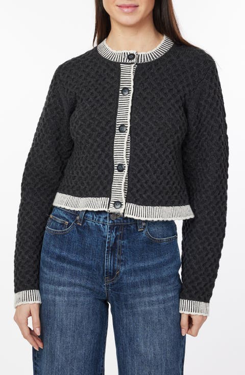 Crewneck Crop Cardigan