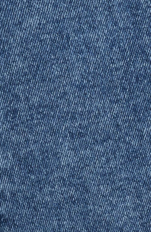 Steve Madden Beatrix Denim Halter Top In Acidwash Denim