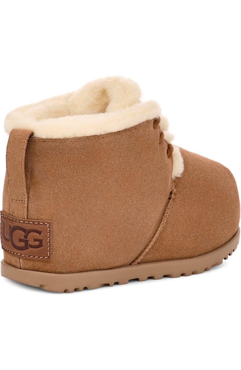 UGG<sup>®</sup> Pumped Faux Fur Trim Slipper Bootie, Alternate, color, Che
