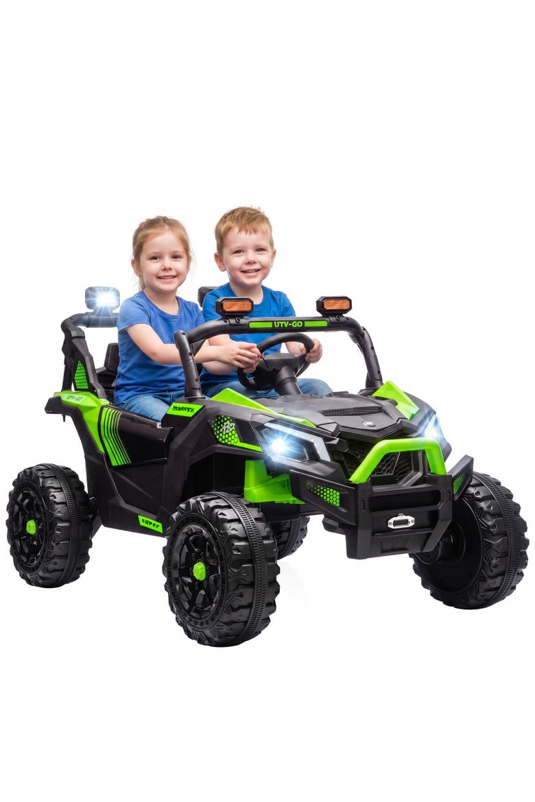 2-Seater Electric UTV Ride On Truck, Main, color, Green