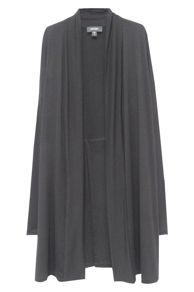 Maya Convertible Cardigan, Alternate, color, BLACK