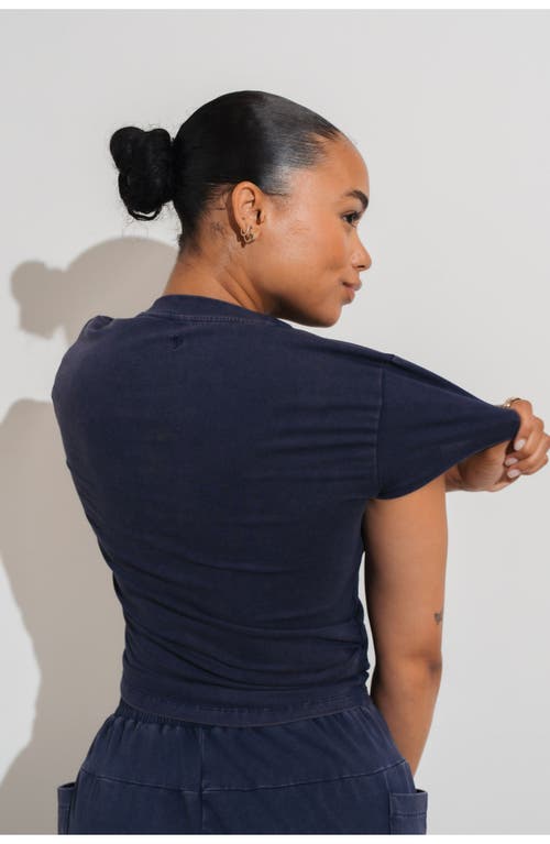 Vitality Essence Scrunch Tee In Blue