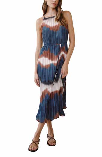 Pleated Midi Dress