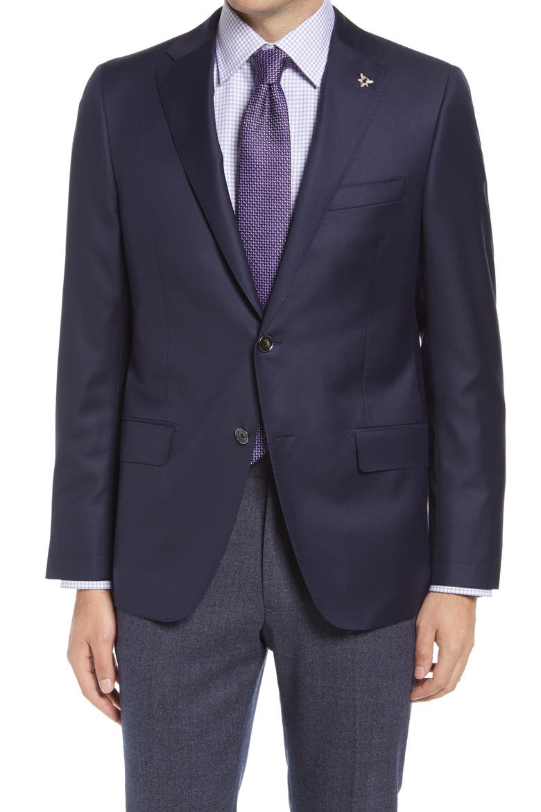 Traveler Honeyway Regular Fit Blazer, Main, color, NAVY