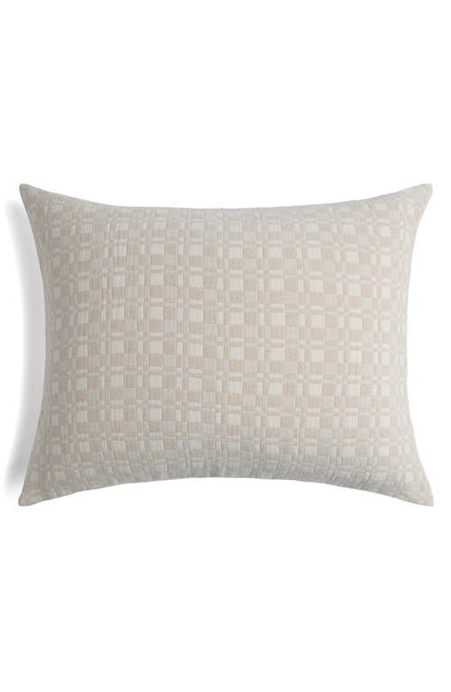 Parachute Modern Check Set Of 2 Organic Cotton Jacquard Pillow Shams In Brown