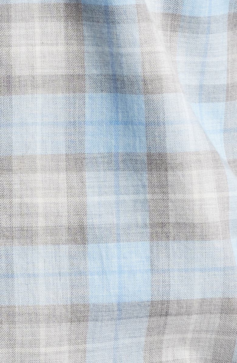 Peter Millar Langley Plaid Cotton Button-Up Shirt, Alternate, color, 
