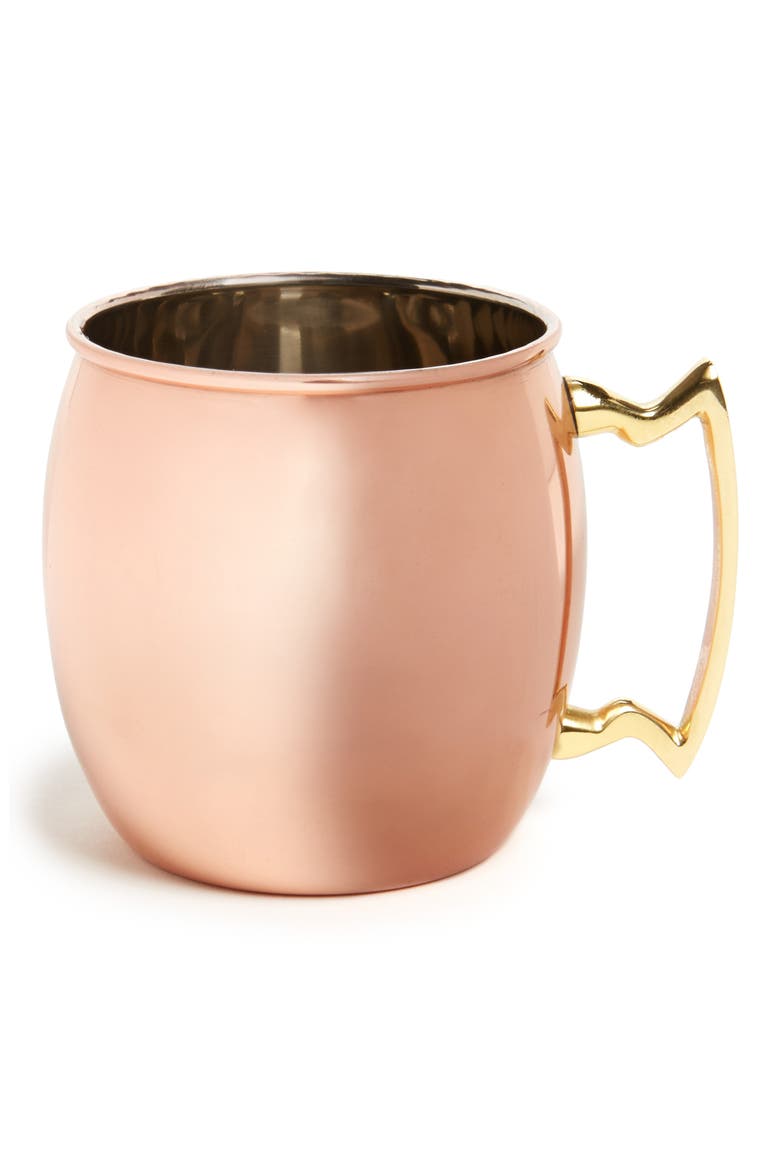 'Moscow Mule' Copper Mug, Main, color, BROWN