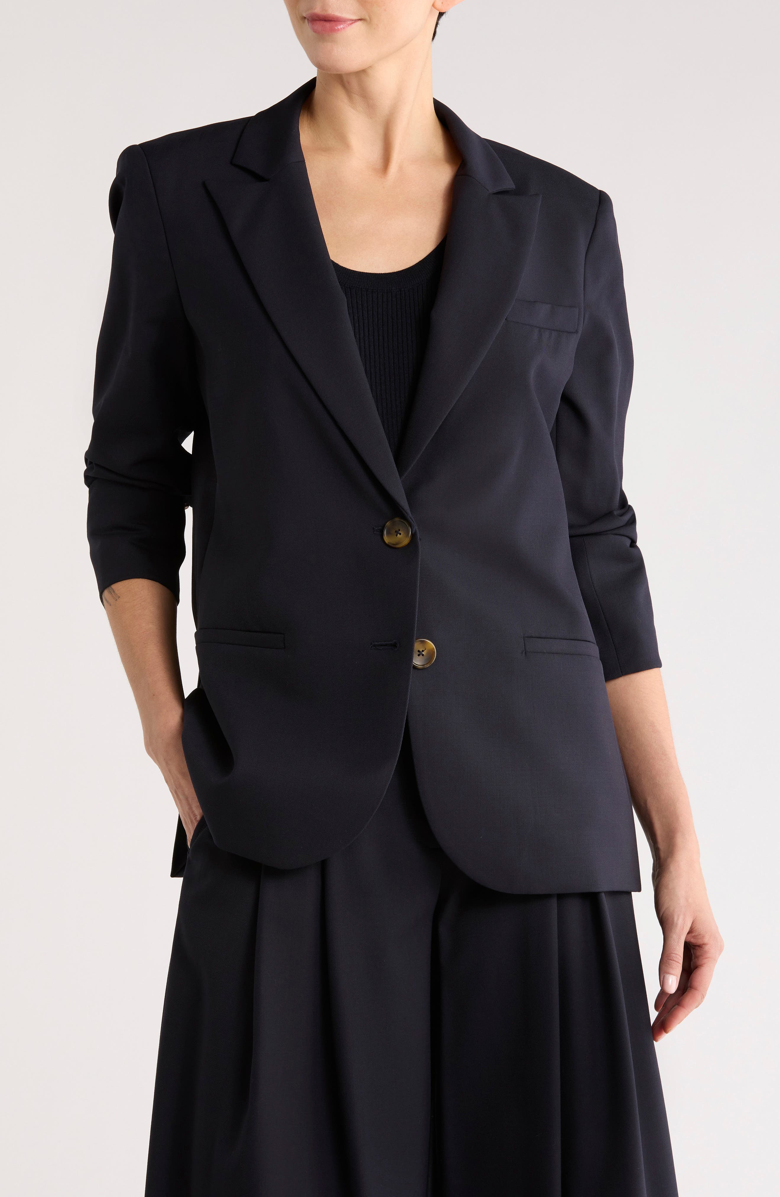 TWP Solid Stretch Wool Blazer