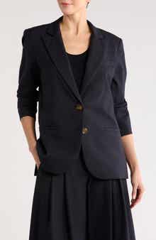 TWP Solid Stretch Wool Blazer