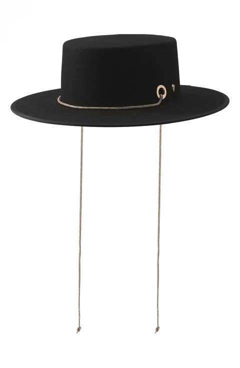 Nasia Wool Boater Hat