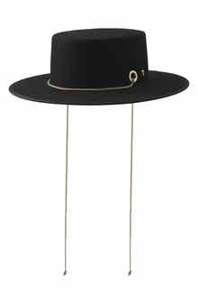Nasia Wool Boater Hat
