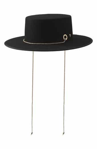 Nasia Wool Boater Hat
