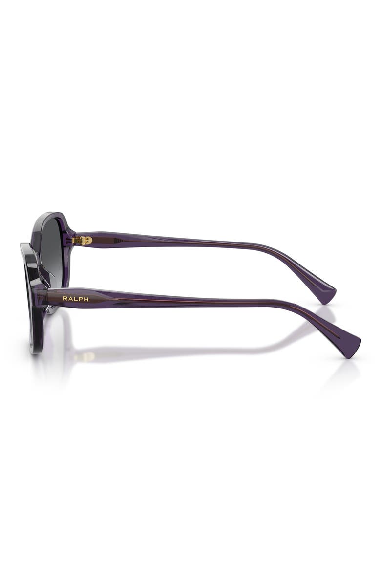 RA5351U 57mm Polarized Square Sunglasses, Alternate, color, BLU TRANSPARENT / GREY POLAR