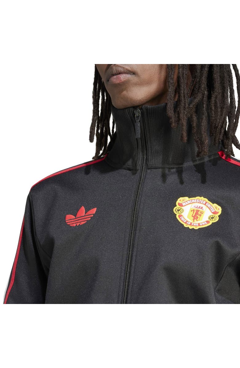 adidas Originals Men's adidas Originals Black Manchester United x Stone Roses 2023/24 Full-Zip Track Jacket, Alternate, color, 