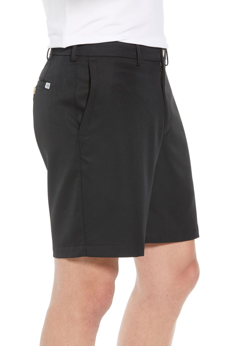 Peter Millar Salem High Drape Performance Shorts, Alternate, color, Black
