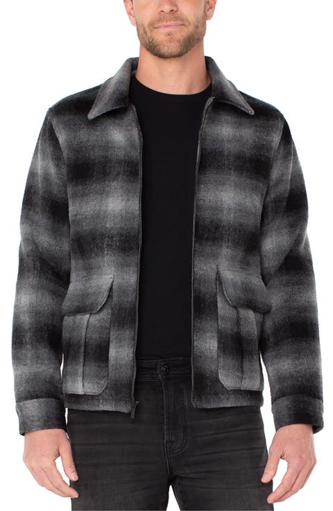 Wool Blend Zip Jacket